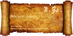 Móricz Zsolt névjegykártya